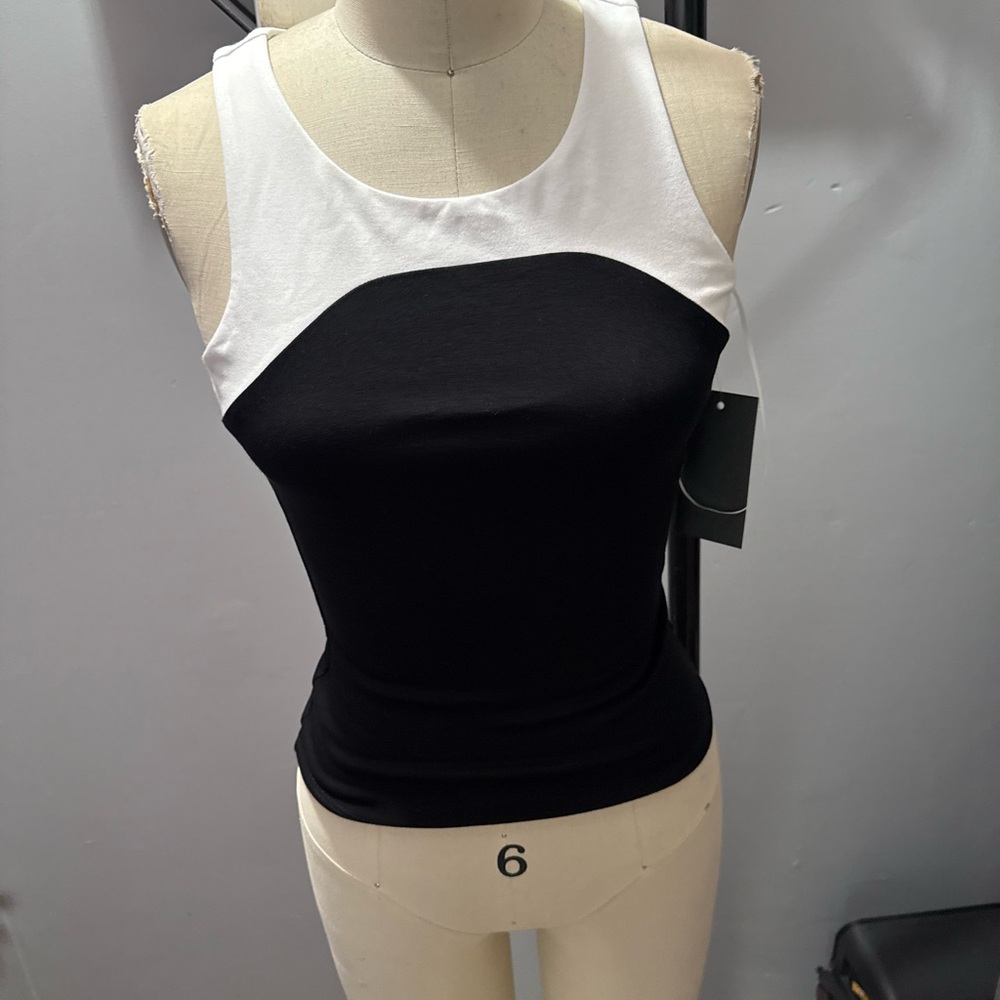 Lily White Monochrome Tank Top - Picture 2 of 7